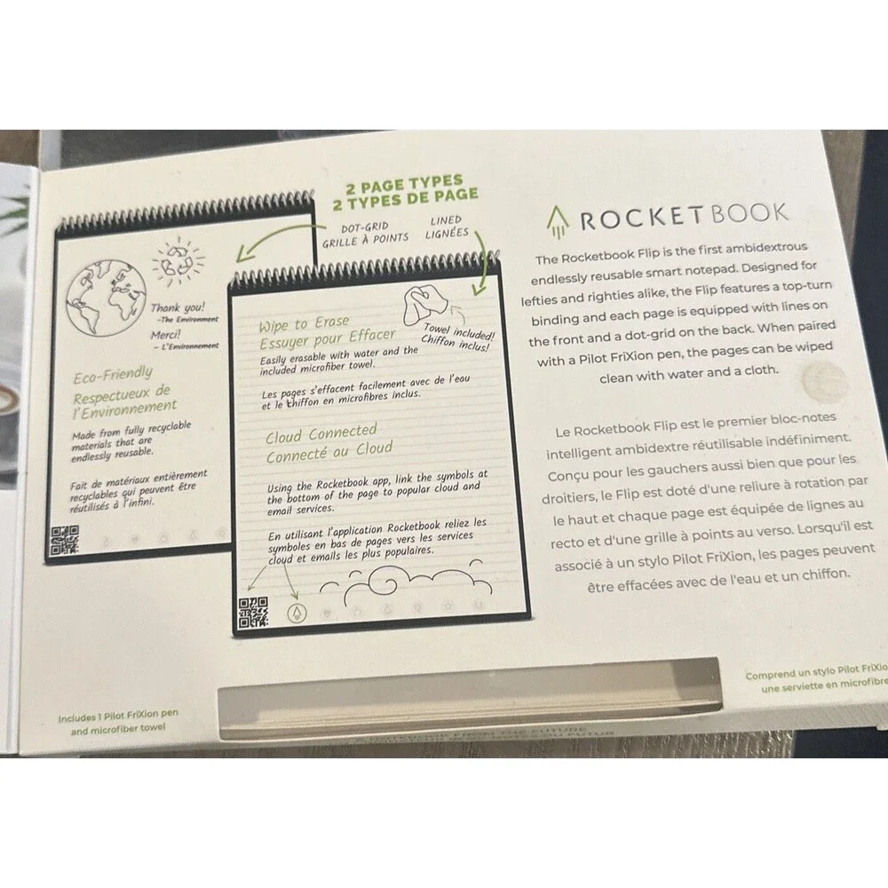 Rocketbook Notebook 8.5X11 Writing Turned To Digital  brand new In Box